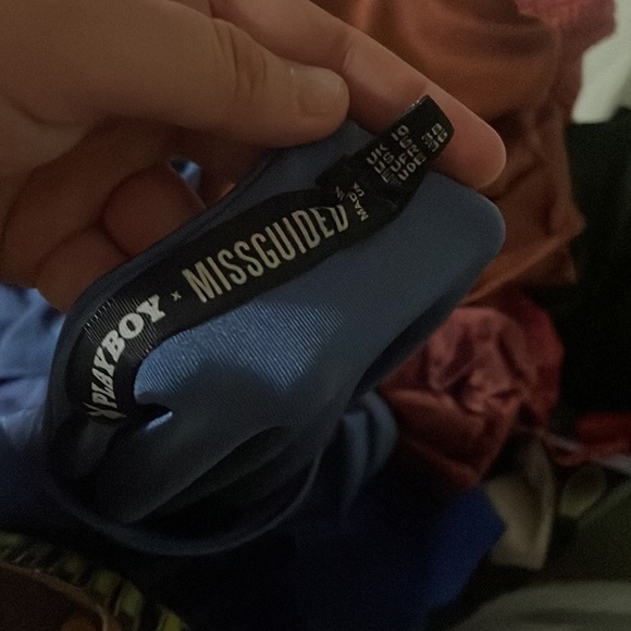 PlayBoy Dark Blue Crop Long Sleeve *Minor Flaws* - Picture 9 of 9